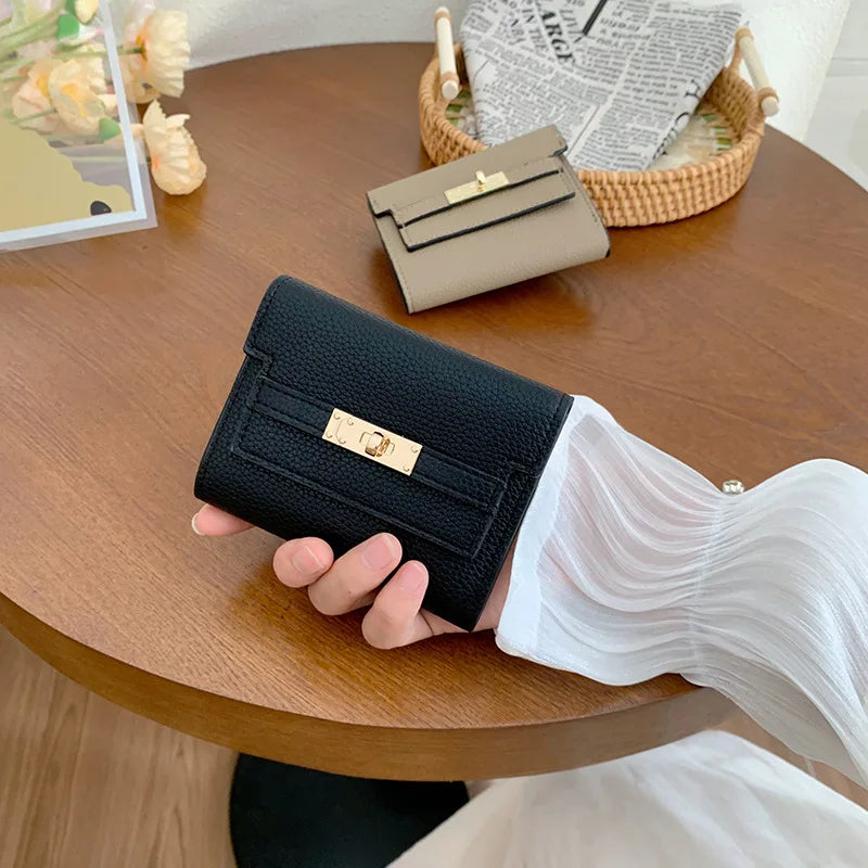 2024 NEW Women's WalletinsWomen's Small Wallet Women's High Sense Small FoldingwalletShort Clutch Cross-Border Wallet