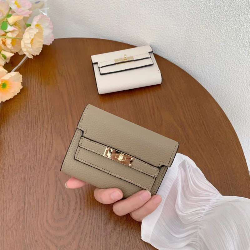 2024 NEW Women's WalletinsWomen's Small Wallet Women's High Sense Small FoldingwalletShort Clutch Cross-Border Wallet