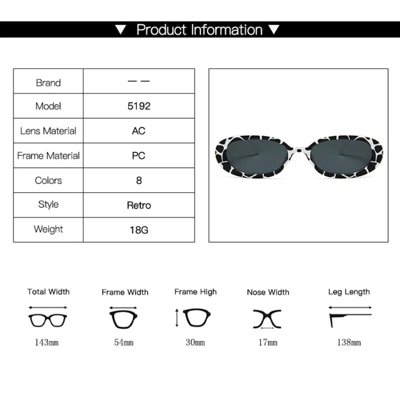 Vintage Oval Sunglasses Women Luxury Brand Designer Small Oval Sun Glasses Retro Black Red Glasses ladies Goggle UV400 Eyewear